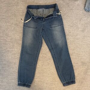 Yoga Jeans Blue Denim Jogger Pants